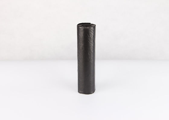 Βιοδιασπάσιμο μαύρο πλαστικό Ldpe συνήθειας 55 γαλονιού απορριμάτων πτυχών τσαντών